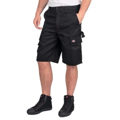 Afbeelding van Lee Cooper Klassieke cargoshorts met meerdere zakken, robuust en onderhoudsvriendelijk, marineblauw, 40 W