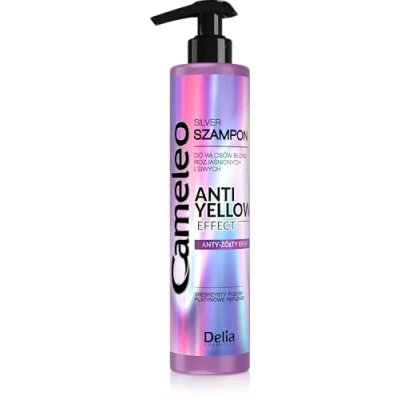 Image de Cameleo Silver Shampoo with Anti Yellow Effect for Blond, Bleached &amp; Gray Hair 250ml by Delia Cosmetics