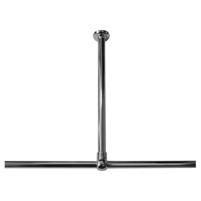 Afbeelding van Sealskin Seallux Plafondsteun voor douchegordijnstang 60cm Aluminium Chroom