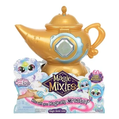 Afbeelding van Magic Mixies Blauwe magische lamp Interactief speelgoed Mixie genie pop met lichten, geluiden en misteffecten, voor kinderen vanaf 5 jaar, beroemd (MGX09200)
