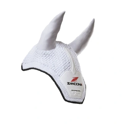 Image de Zandona Bonnet Anti Mouches AFS Ear Blanc Poney