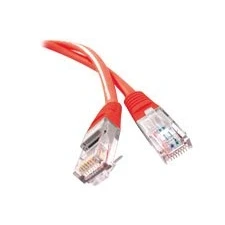 Afbeelding van Exertis Connect Patchkabel F/UTP, CAT.5e, rood, 1,0 m met bijzonder smalle knikbeveiliging (F/UTP, CAT5e, 1 m), Netwerkkabel