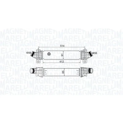 Afbeelding van MAGNETI MARELLI 351319204970 Intercooler