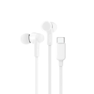 Afbeelding van Belkin SoundForm Headset Bedraad In ear Muziek/Voor elke dag USB Type C Wit
