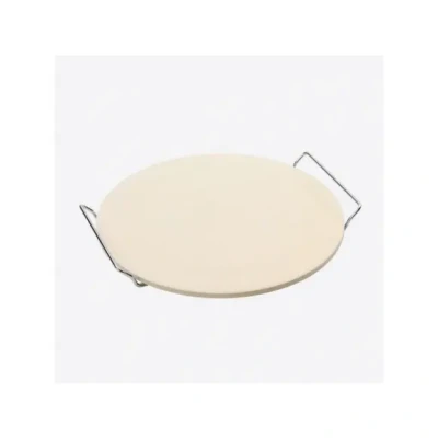 Afbeelding van Point Virgule Pizzasteen Uit Cordieriet Met Metalen Houder Ø 34cm