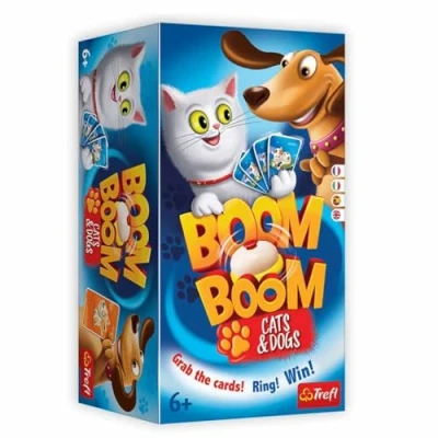 Afbeelding van Trefl Boom Honden en kittens, spel met bel, familiespel, gezelschapsspel voor volwassenen kinderen vanaf 6 jaar