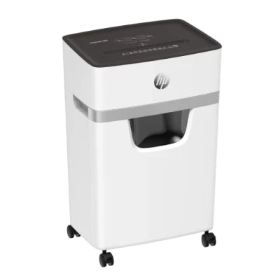 Afbeelding van HP OneShred 10MC Papierversnipperaar Shredder Beveiligingsniveau P 5 10 vel DIN A4 Micro Cut 20 Liter Kantoorgebruik Professioneel Wit