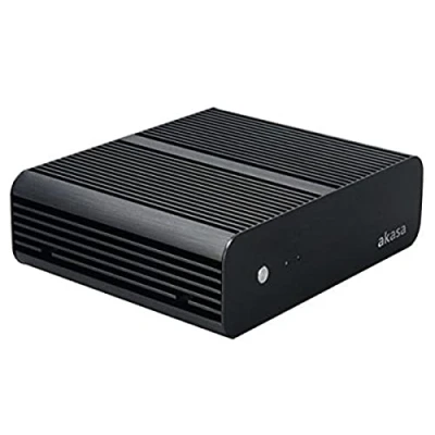Afbeelding van Akasa Euler USFF Mini ITX Voeding 120 Watt (Mini ITX), PC behuizing, Zwart