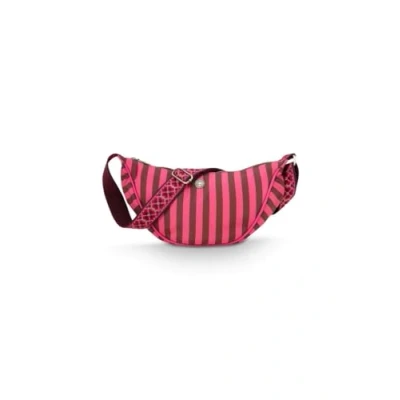 Afbeelding van Pip Studio Freya Half Moon Crossbody Bag Stripe Pink