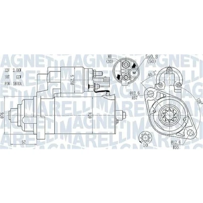 Afbeelding van Magneti Marelli Starter 063721393010