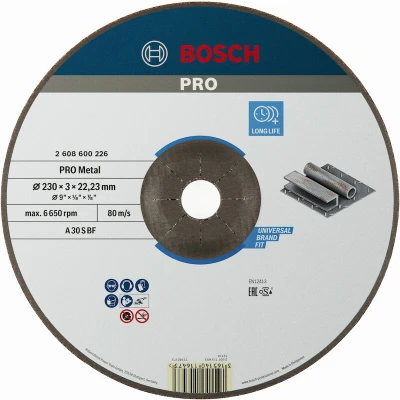 Image de BOSCH 2608600226 disque à découper courbé Expert pour métal A 30 S, 230 x 3 mm