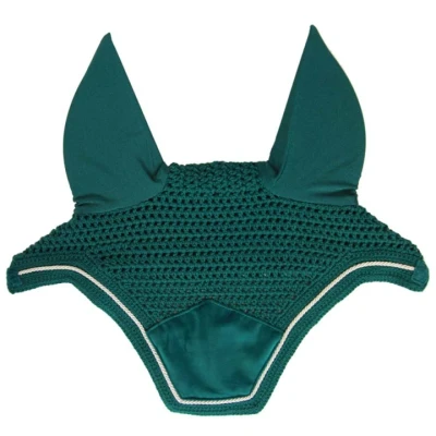 Afbeelding van Kentucky Horsewear Oornetjes Wellington Velvet Donkergroen