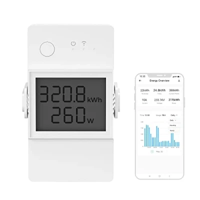 Afbeelding van Wi Fi Slimme Energiemeter Schakelaar Sonoff POWR320D