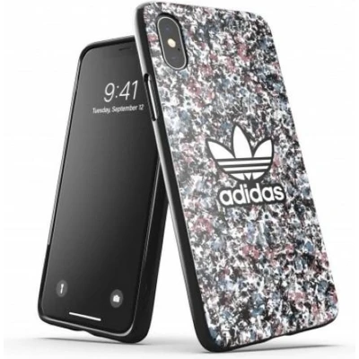 Afbeelding van adidas Snap case Belista Flower TPU hoesje voor iPhone X en XS zwart