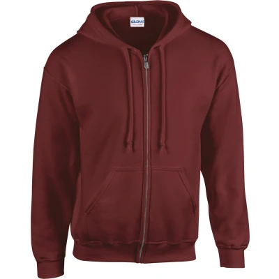 Afbeelding van Gildan Heavy Blend Adult Full Zip Hooded Sweatshirt GI18600 Maroon