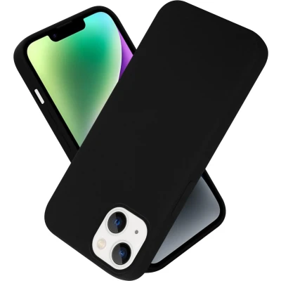 Afbeelding van Cadorabo Hoesje geschikt voor Apple iPhone 14 PLUS in LIQUID ZWART Beschermhoes gemaakt van flexibel TPU silicone Case Cover