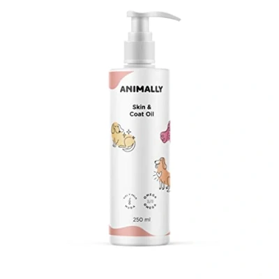 Afbeelding van Animally Biologische Dieren Huid en vachtolie zwakke kalle vacht slechte eetlust honden katten 250ml