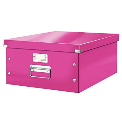 Afbeelding van Leitz Grote opbergdoos A3 fuchsia, Click and Store, 60450023