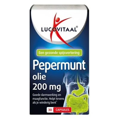 Afbeelding van Stapel tot 60% korting Lucovitaal Pepermunt Olie, 200mg (30 Capsules)