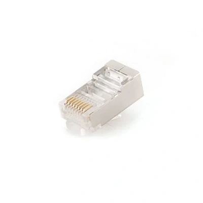 Afbeelding van Afgeschermde modulaire RJ45 stekker, 8P8C, 10 stuks