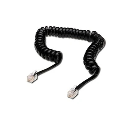Image de ASSMANN Câble de téléphone RJ 10 (M) pour 4 m non blindé plat noir