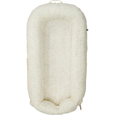 Afbeelding van DockAtot Deluxe+ Dock babynestje ademend materiaal 0 tot 8 maanden Neutral Woodland