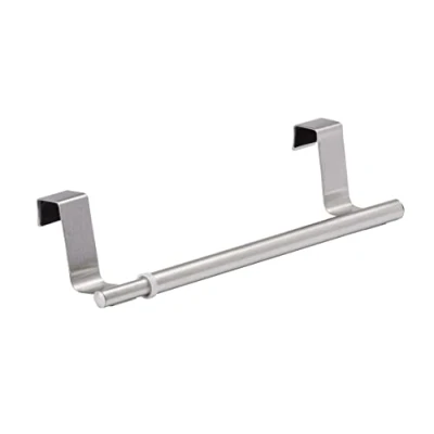 Image de WENKO Barre Porte Serviettes de télescopique Serviette Porte, Extensible, pour la d&#039;armoire Argent Mat
