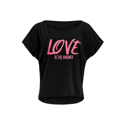 Afbeelding van Winshape MCT002 Ultra Light Tshirt print, Dames, Maat: XXL, Black/glitter/neon pink