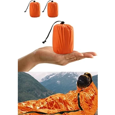 Afbeelding van Honyao survivalslaapzak, noodgeval slaapzak, lichte survival bivvy, kamperen in de open lucht, wandelen