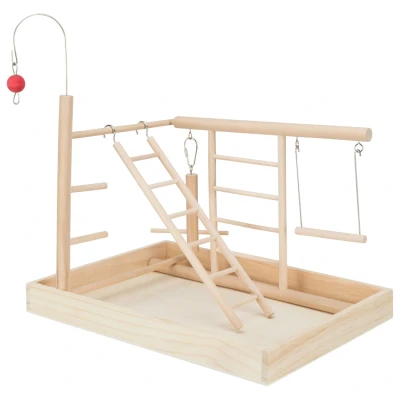 Afbeelding van Trixie Speelplaats Hout Voor Kanarie En Parkiet 35X25X27 CM
