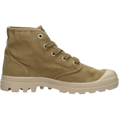 Afbeelding van Palladium Pampa HI Veterboots, Dames, Maat: 37, Olive warmsand Katoen