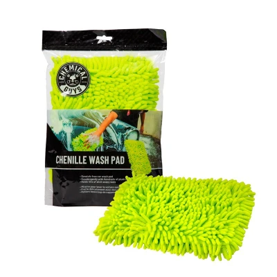 Afbeelding van Chemical Guys Chenille Wash Pad MIC415 Washandschoen Microvezel groen