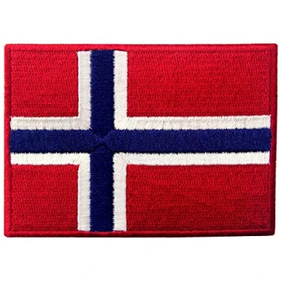 Afbeelding van Patch met Noorse vlag om op te naaien of strijken