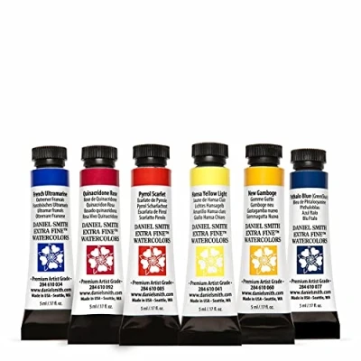 Afbeelding van Daniel Smith Aquarelset Aquarelverf Set Van 6 Tubes 5ml Professionele Startset