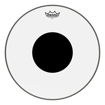 Afbeelding van Remo CS Ambasador Clear 16&quot;, zwart Dot, Tom Batter vel