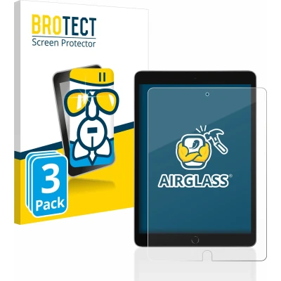 Afbeelding van BROTECT Screenprotector voor Apple iPad 10.2&quot; WiFi 2021 / Cellular Folie Beschermfolie Beschermglas transparant (3 Stuks)
