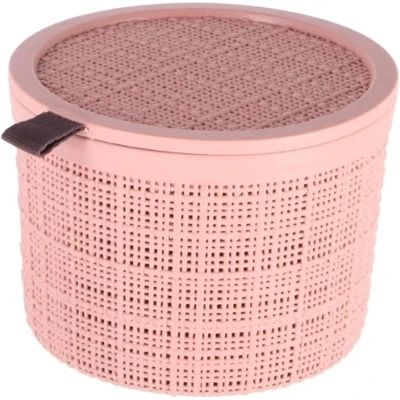 Afbeelding van Curver Opbergmand Jute Look Rond 2L Roze