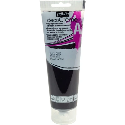 Afbeelding van Gesso zwart Deklaag 120 ml Décocrème Pébéo