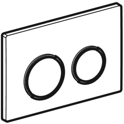 Afbeelding van Geberit Omega20 bedieningsplaat, voor 2 toets spoeling, ringen