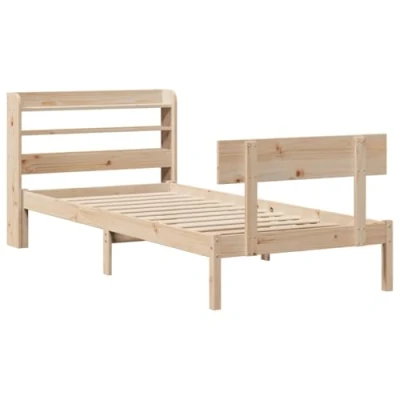 Afbeelding van vidaXL Bedframe zonder matras massief grenenhout 90x200 cm