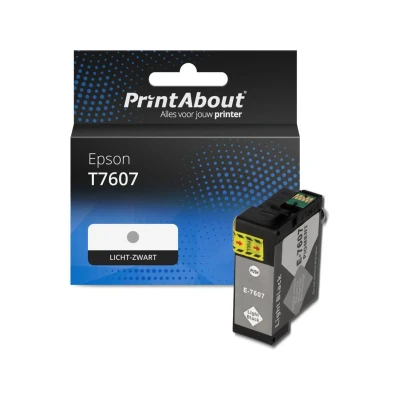 Afbeelding van Huismerk Epson T7607 Inktcartridge Licht zwart