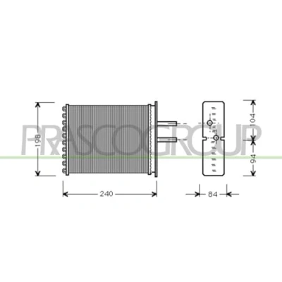 Afbeelding van PRASCO FT132H002 Warmtewisselaar