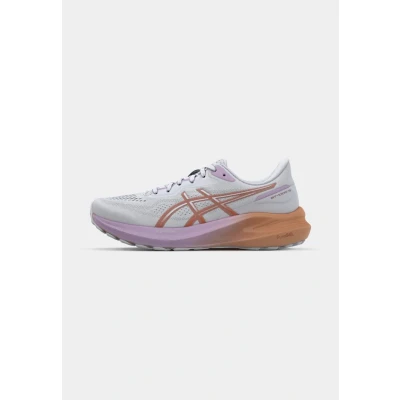 Afbeelding van Asics GT1000 13 Hardloopschoenen voor op de weg, Dames, Maat: 44, White/coral reef Textiel/ synthetisch