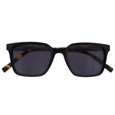 Afbeelding van OPULIZE KOI Zonnebril Groot rechthoekig montuur Getinte lens UV400 Zwart Heren Dames Veerscharnieren S50 1 +3.00