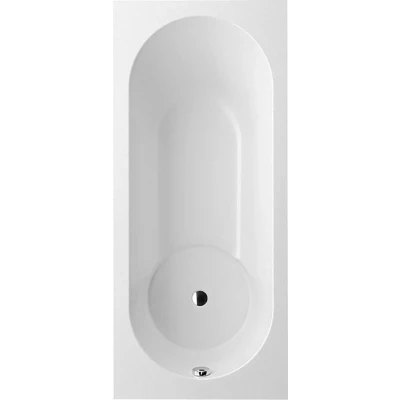 Afbeelding van Villeroy &amp; Boch Libra kunststof bad quaryl rechthoekig met poten wit