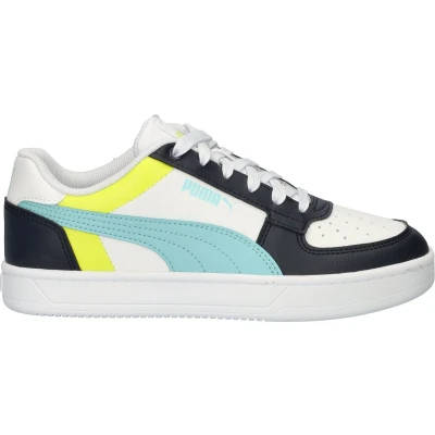 Afbeelding van Puma Caven 2.0 Block Jr Sneakers, uniseks, kinderen, White Safe Lake New Navy