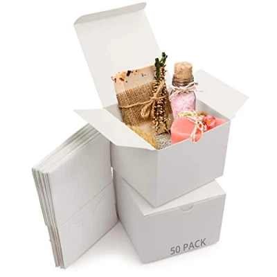 Afbeelding van Belle Vous Witte Hobby Kado Dozen (50pak) Doos Maat 12 x 9cm Makkelijk in Elkaar te Zetten Presentaties Geschenk Presentjes Feestjes, Verjaardagen, Huwelijken, Vakanties