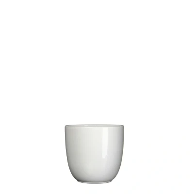 Afbeelding van Bloempot Pot rond es/9 tusca 9 x 10 cm wit Mica Decorations