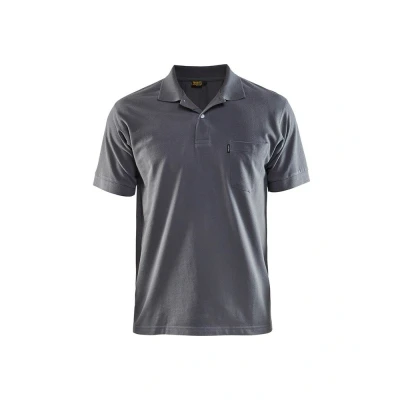 Afbeelding van Blaklader pique polo 3305 1035 grijs mt M