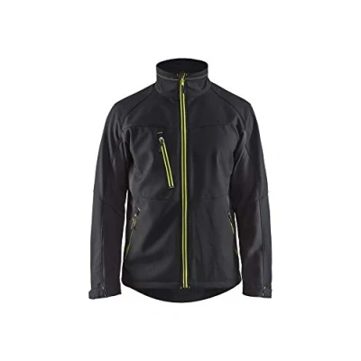Afbeelding van Blaklader Softshell Jack 4950 2516 Mannen Zwart/Geel XS